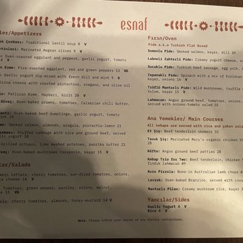 Esnaf - Menu December 2024 - Turkish Near Me - San Carlos, California Esnaf - Menu December 2024 - Turkish Near Me - San Carlos, California