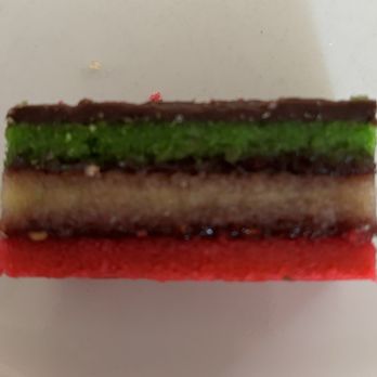 Martha’s Country Bakery - 9/15/25 rainbow cookie. No bottom chocolate layer and too much jam. - Bakeries Near Me - Forest Hills, New York