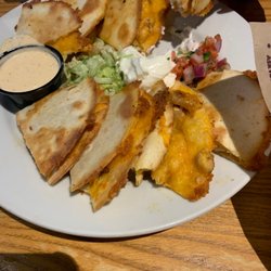 Chicken Quesadilla with Pico and Sour Cream Yummy