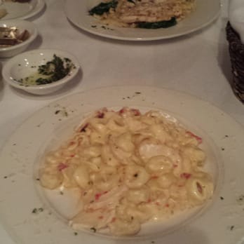 Vittorio's buon appetito - Homemade cheese tortellini with grilled chicken.  In the background is my wife's chicken florentine.. which she loved. - Italian Near Me - Wickliffe, Ohio