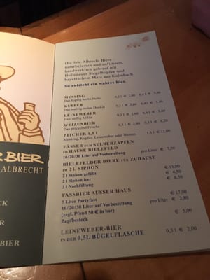 Menu photo 1 Brauhaus Joh. Albrecht Bielefeld, NW