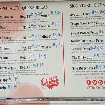 The Fat Queso - Menu~ April 2019 - Food Trucks Near Me The Fat Queso - Menu~ April 2019 - Food Trucks Near Me