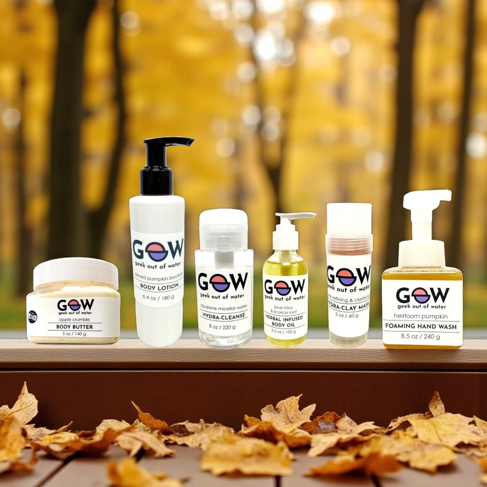 Geek Out of Water Skincare Logo