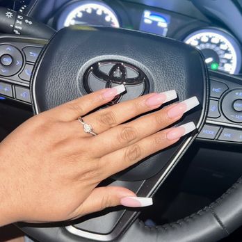 All Star Nails - 3rd time French tip white - Nail Salons Near Me - Ventura, California