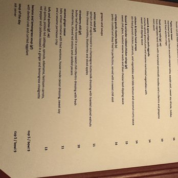 Ginger - Menu - Asian Fusion Near Me - Anchorage, Alaska