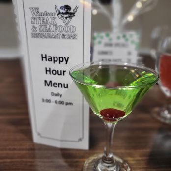 Windsor Steak and Seafood - Sour Apple Martini - Seafood Near Me - Windsor, Connecticut Windsor Steak and Seafood - Sour Apple Martini - Seafood Near Me - Windsor, Connecticut