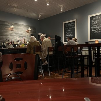 Three Vines Bistro - Locals dining at the bar area - Pizza Near Me - Saratoga Springs, New York Three Vines Bistro - Locals dining at the bar area - Pizza Near Me - Saratoga Springs, New York