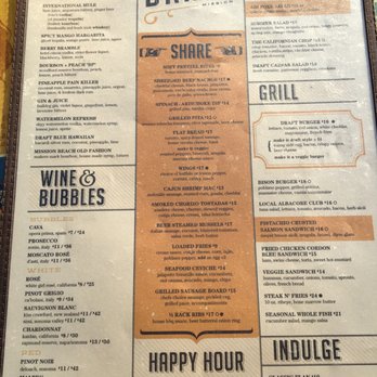Draft - Menu - American Near Me - San Diego, California Draft - Menu - American Near Me - San Diego, California