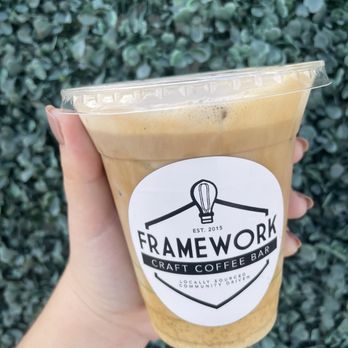 Framework Craft Coffee House - Holiday Nog Iced Latte - Coffee & Tea Near Me - Orlando, Florida