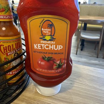 Broken Yolk Cafe - Broken Yolk brand ketchup - American Near Me - Phoenix, Arizona Broken Yolk Cafe - Broken Yolk brand ketchup - American Near Me - Phoenix, Arizona