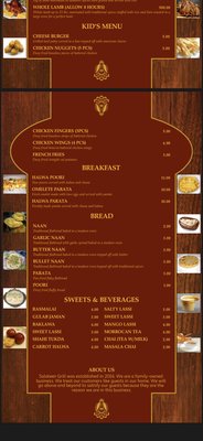 Menu photo 2 Salateen Grill Columbus, OH