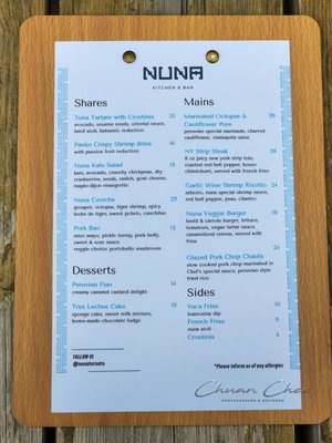 Menu photo 8 Nuna Kitchen & Bar Toronto, ON