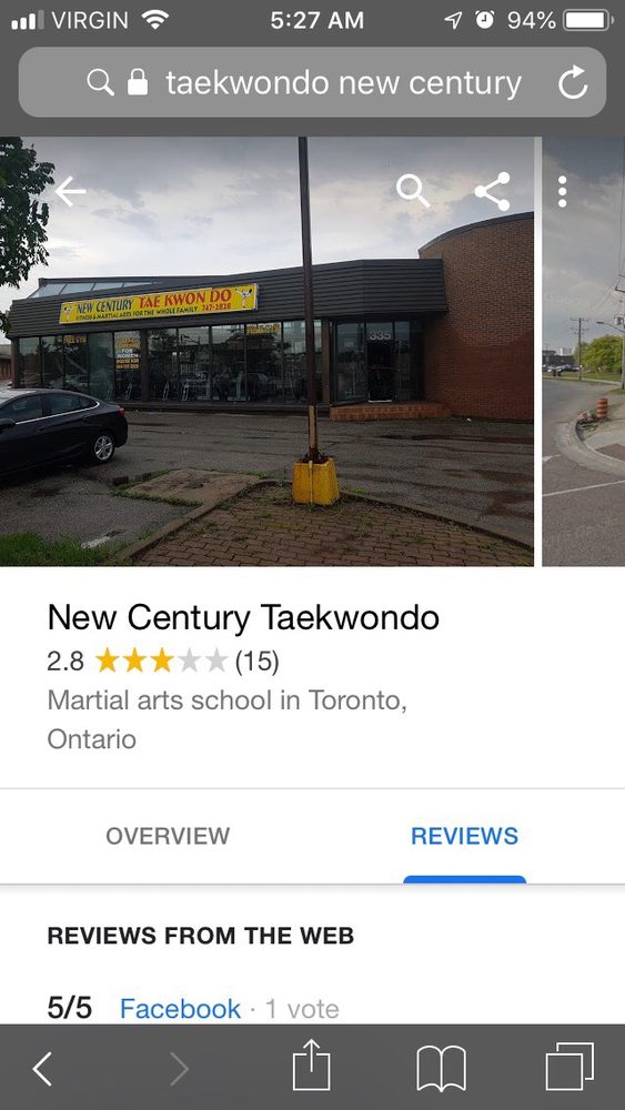 NEW CENTURY TAEKWONDO Updated September 2024 335 Rexdale Boulevard