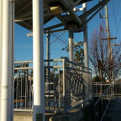 SACRT Light Rail - Hazel Station - Access ramp and seating for those that need easier access to board light rail