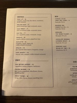Menu photo 2 Indaco Nashville, TN