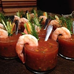 Chef Wesley Brage - Gazpacho w shrimp