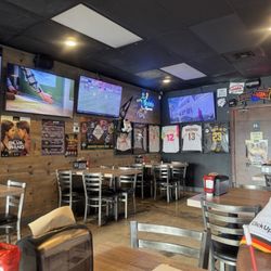 Slappy's Burgers & Brews - Inside. Plenty of TV's