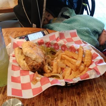 Beefstro's Gourmet Beefs - Italian sausage with cheese and fries - Sandwiches Near Me - Naples, Florida