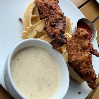 Red's Table - chicken and waffles - New American Near Me - Reston, Virginia Red's Table - chicken and waffles - New American Near Me - Reston, Virginia
