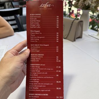 Izba - Drink menu - Modern European Near Me - Glendale, California Izba - Drink menu - Modern European Near Me - Glendale, California