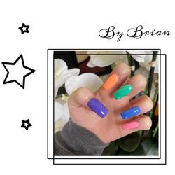 Starlight Nails and Spa - 5-colored acrylics by Brian!