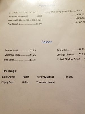 Menu photo 2 Earl's Supper Club West Union, IL