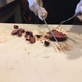 Chalanas Restaurant - The pit master slicing and dicing - Brazilian Near Me - Mount Vernon, New York