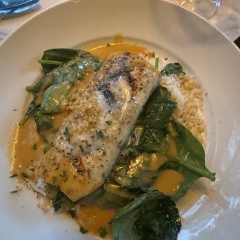 Table 31 - Mahi mahi with basmati rice spinach and lobster Parmesan sauce - New American Near Me - Mooresville, North Carolina Table 31 - Mahi mahi with basmati rice spinach and lobster Parmesan sauce - New American Near Me - Mooresville, North Carolina