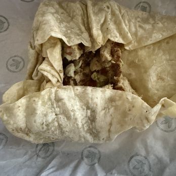 Plant Power Fast Food - Chicken wrap which was all wrap with barely anything inside. - Vegan Near Me - Long Beach, California Plant Power Fast Food - Chicken wrap which was all wrap with barely anything inside. - Vegan Near Me - Long Beach, California