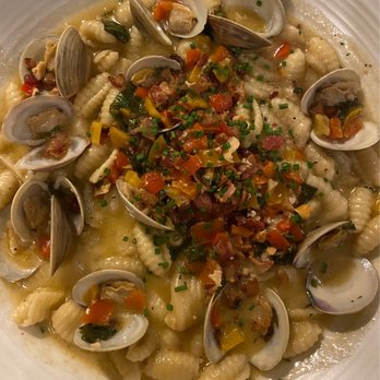 Angelo’s Trattoria - Gnocchi Clams Casino. - Italian Near Me - Bordentown, New Jersey Angelo’s Trattoria - Gnocchi Clams Casino. - Italian Near Me - Bordentown, New Jersey