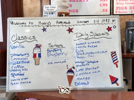 Henry's Homemade Ice Cream by null