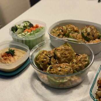 Breakfast Life and Dinner - Sausage stuffed peppers w/Spanish Rice - Cooking Classes Near Me