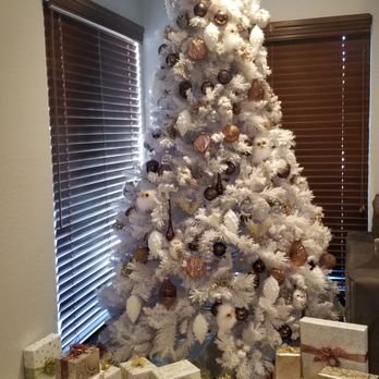 Drinks With Fonz - 2023 White & Copper Christmas Tree - Bartenders Near Me