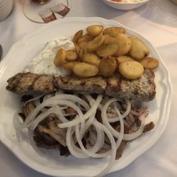 ASV Petri Heil Richrath - Fleischspieß und Gyros  /Meat skewer, Gyros and fried potatoes