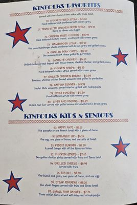 Menu photo 2 Kinfolks Restaurant Nacogdoches, TX