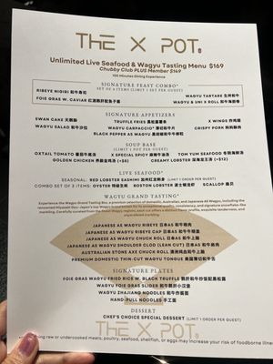 Menu photo 7 The X Pot Las Vegas, NV