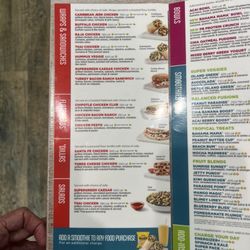 Tropical Smoothie Cafe - Little Road - Menu
