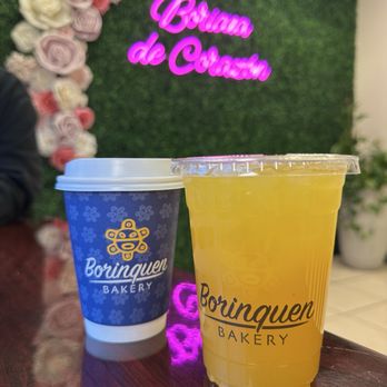 Borinquen Bakery - Small Passion Fruit Juice, 10 oz. And coffee - Bakeries Near Me - New Britain, Connecticut