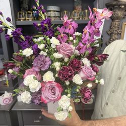 Harmony's Floral & Gifts - Basket of flowers with Orchids