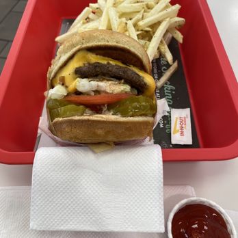 In-N-Out Burger - Cheeseburger, animal style, extra pickles, fries cooked light. - Burgers Near Me - Meridian, Idaho In-N-Out Burger - Cheeseburger, animal style, extra pickles, fries cooked light. - Burgers Near Me - Meridian, Idaho