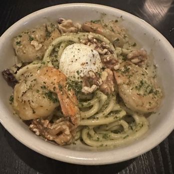 Stateside Kitchen - Shrimp pasta with pesto and burrata - New American Near Me - Nashville, Tennessee Stateside Kitchen - Shrimp pasta with pesto and burrata - New American Near Me - Nashville, Tennessee