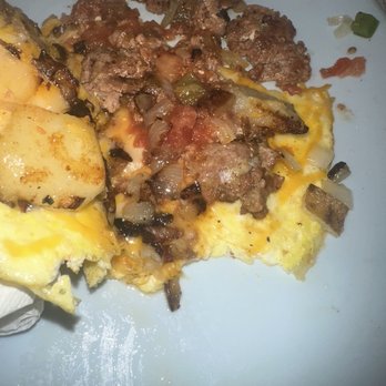 The Diner on Abercorn - Raw chorizo in tex mex omelet - American Near Me - Vernonburg, Georgia