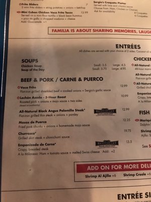 Menu photo 8 Sergio's Restaurant Miami, FL Menu photo 8 Sergio's Restaurant Miami, FL