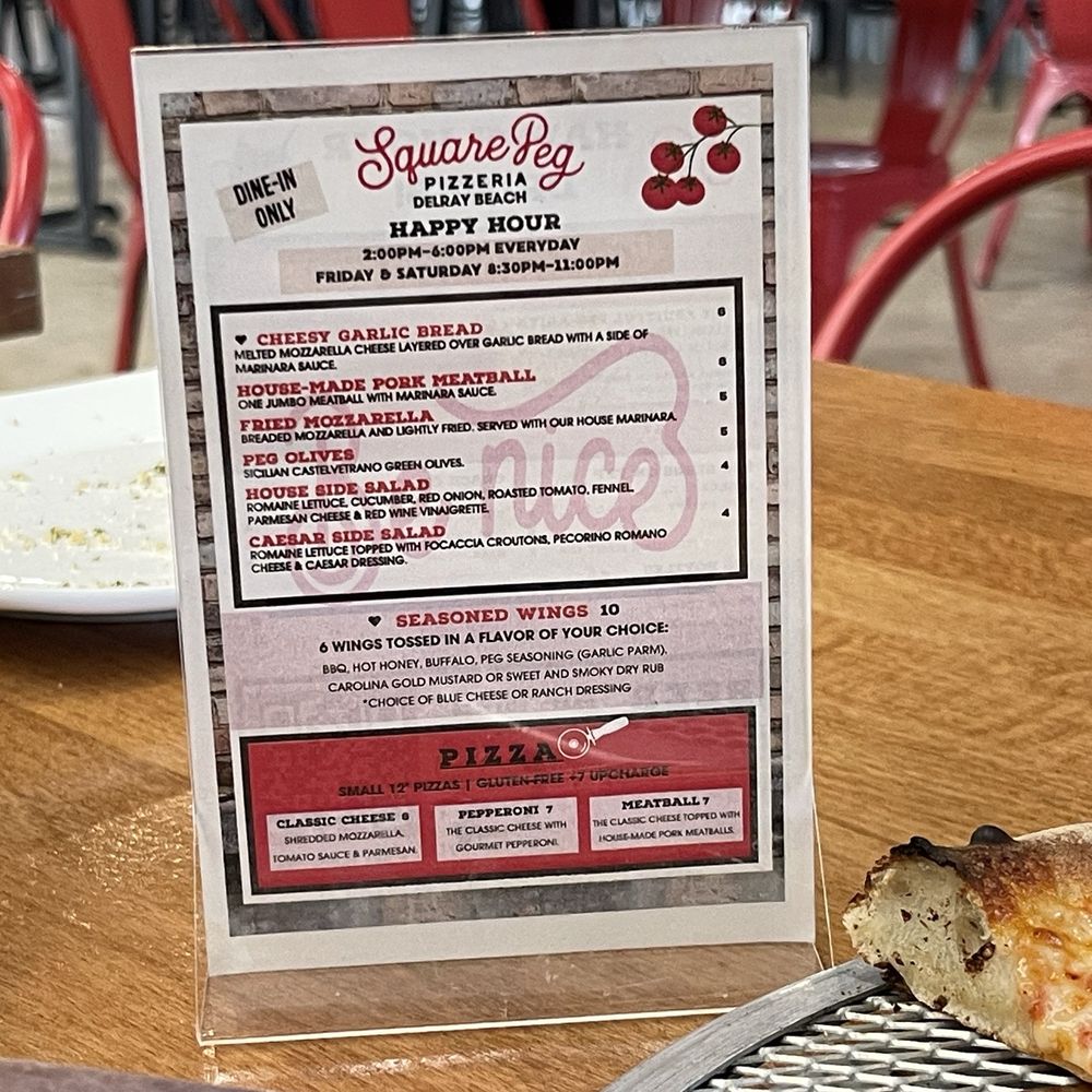 Square Peg Pizzeria - Pizza Near Me - Delray Beach, Florida