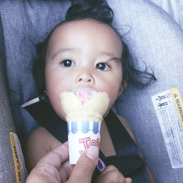 First taste of ice cream. Thank you Thriftys!