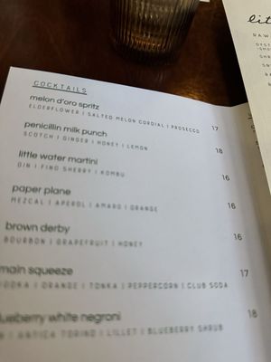 Menu photo 1 Little Water Philadelphia, PA Menu photo 1 Little Water Philadelphia, PA