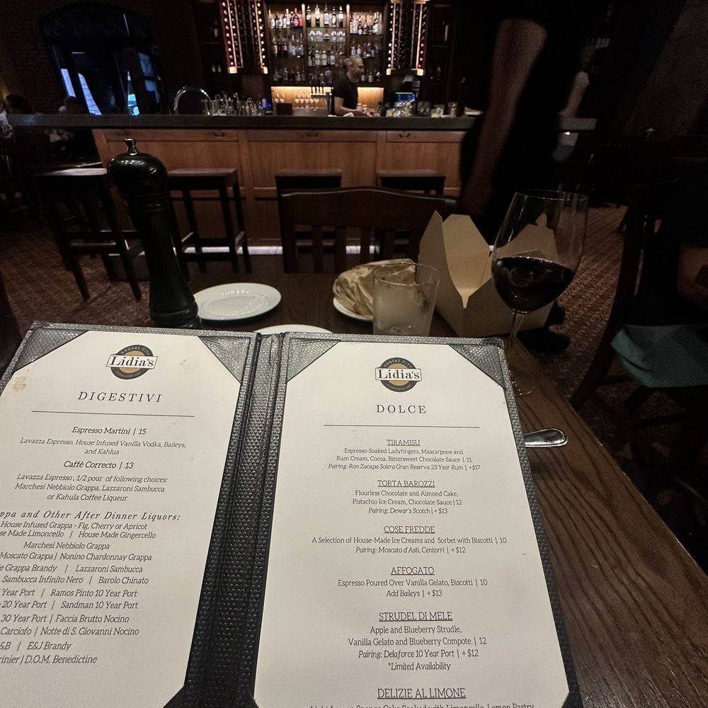 Lidia's - Dessert menu - Italian Near Me - Kansas City, Missouri