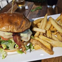 The 205 Restaurant & Bar - Club Chick sandwich with house blend fries