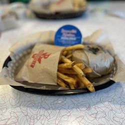 Burgerville - Double cheeseburger and fries with original spread, for the win!!!