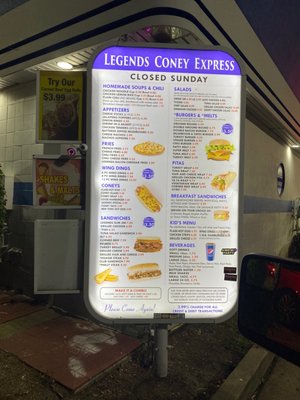 Menu photo 2 Legend's Coney Express Eastpointe, MI